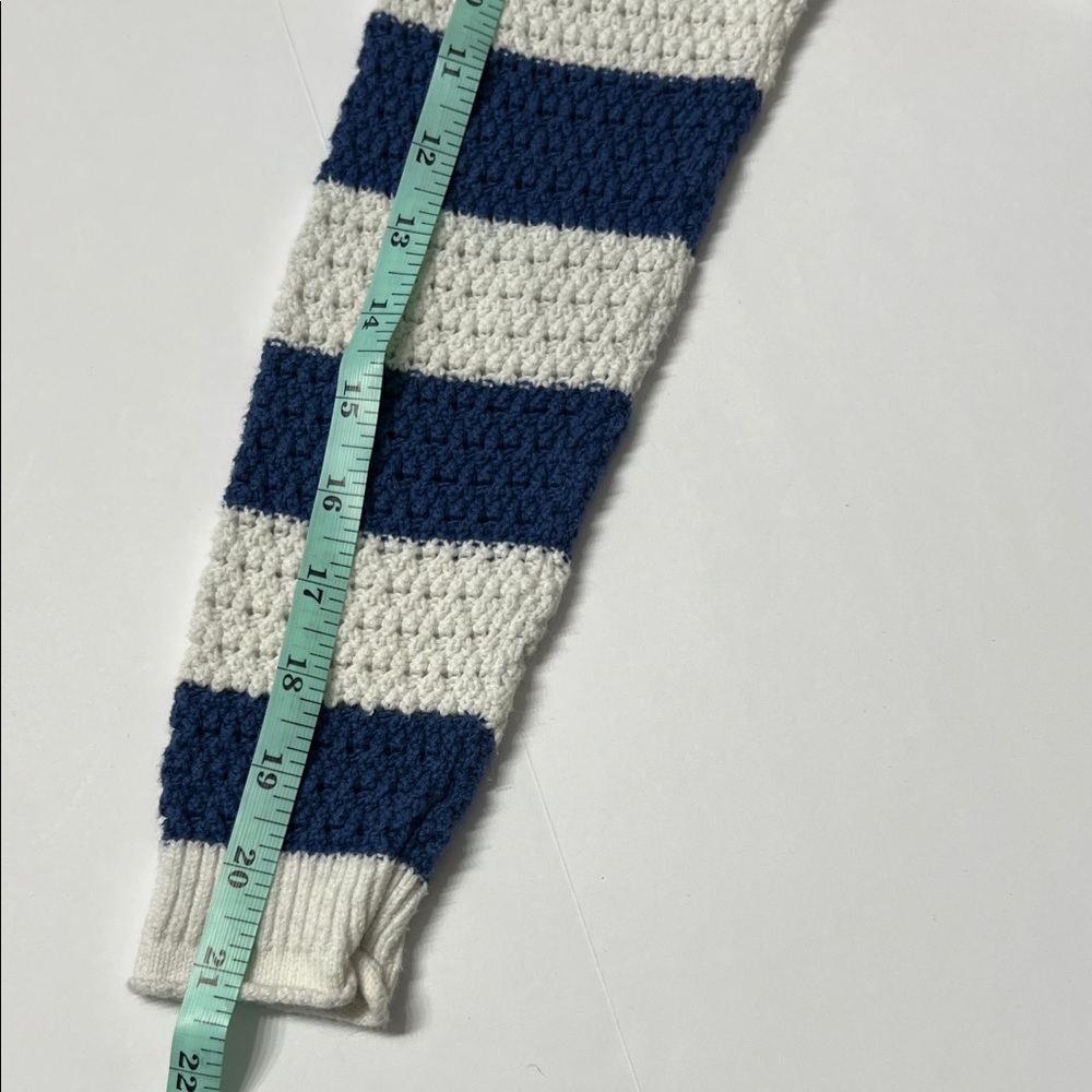 Blue and White Striped Girls Sweater - Picture 7 of 7